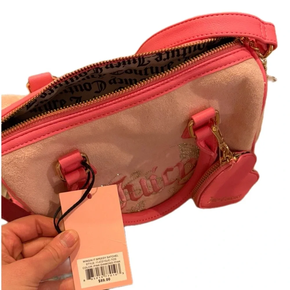 Juicy‎ Couture Wingin It Speedy Satchel Pink NWT
